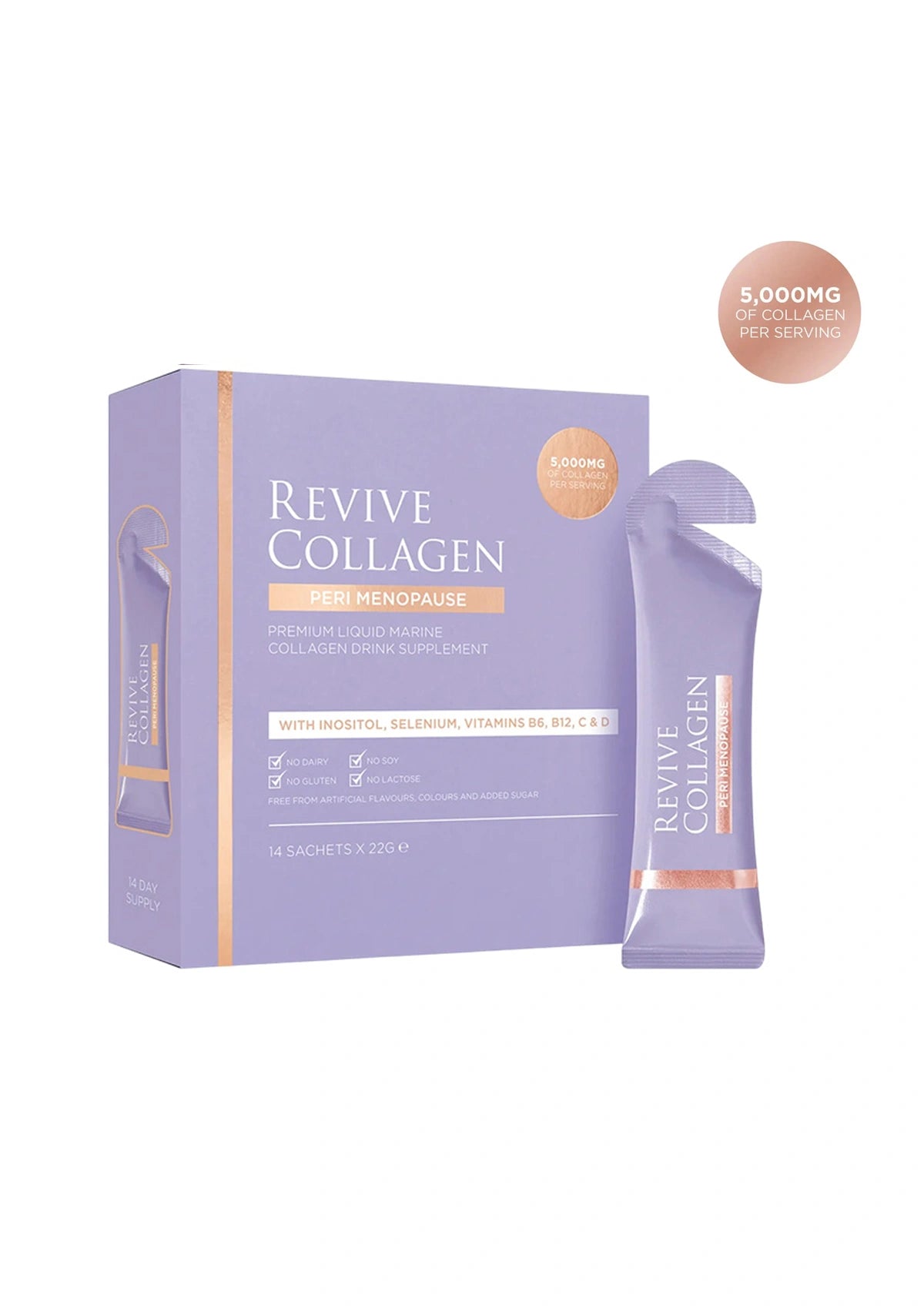 Revive Collagen supplement packaging on a white background