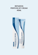 REPAIRON Perfexin GF Cream 40ml, blue and white box and tube