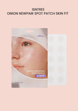 Packaging of ISNTREE Onion Newpair Spot Patch Skin Fit with product image and text description