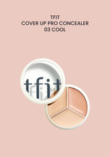 TFIT COVER UP PRO CONCEALER 03 COOL on a solid cool rose beige background