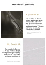 TFIT Glow Filter Art Primer — complete ingredient and texture benefit panel