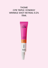 THOME CPR Triple-Synergy Wrinkle Shot Retinal 0.2% 15ml — original tube photograph in COCOMO portrait format