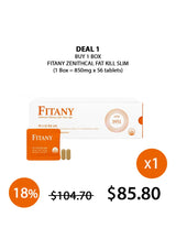 Promotional offer for Fitany Zenithcal Fat Kill Slim on a white background