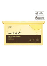 Yellow packaging of Medicube Deep Vita C Daily Quick Mask on a white background