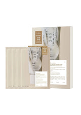 Skincare product set with packaging on a white background