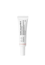 A white squeeze tube of PDRN Volume fill-it cosmetic product with black text and a thin pink accent band, centered on a plain white background.