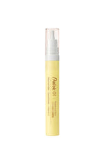 Brightening & Dark Spot Serum in yellow, Hydrating & Calming Serum in light blue, and Elasticity & Revitalizing Serum in light , each with a small bottle illustration and descriptive copy.