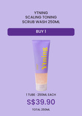 Buy one YTNING Scaling Toning Scrub Wash 250ml tube for S$39.90