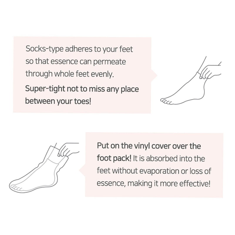 [Rubelli] Toe Socks Foot Pack (1 Box = 3 Pairs) - COCOMO