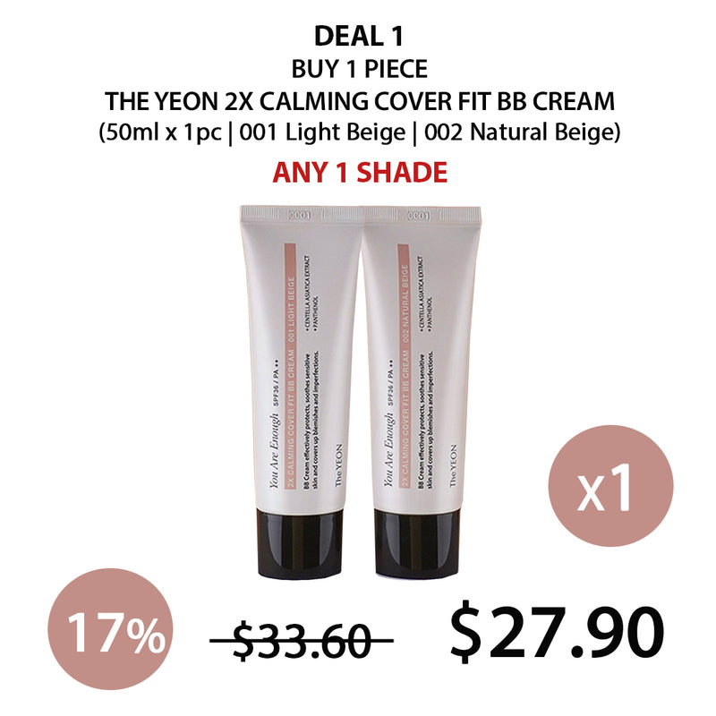 [THE YEON] 2X Calming Cover Fit BB Cream 50ml