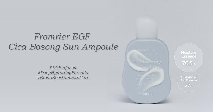 Fromrier EGF Cica Bosong Sun Ampoule: A Gentle Shield for Sensitive Skin