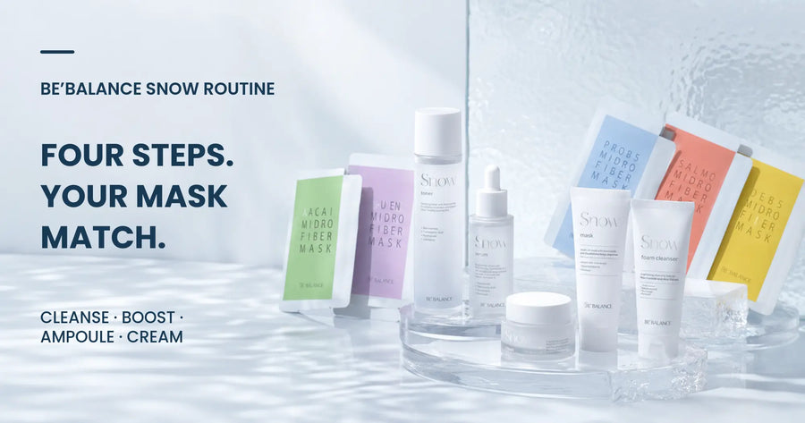Be’Balance Snow Line & Microfiber Masks: Build Your Complete Glow Routine