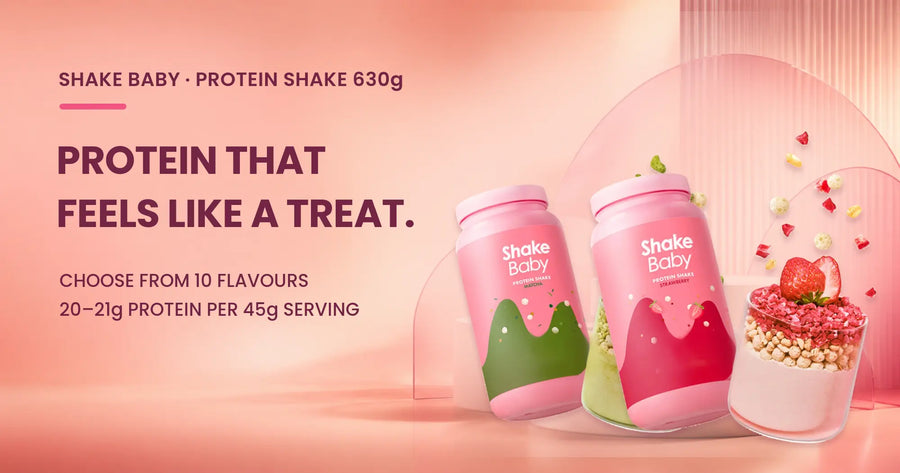 SHAKE BABY Protein Shake: 10 Flavours, 20g+ Protein and Real Crunch