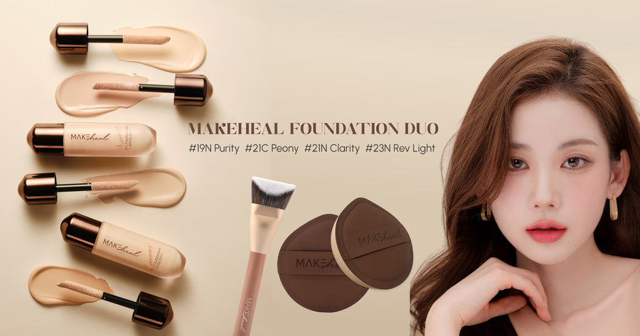 24HR Long-Lasting Flawless Look with MakeHeal Foundaiser + Pang Pang Puff Duo!
