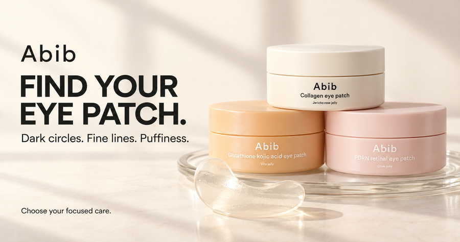 Abib Collagen Jericho Rose, Glutathione Kojic Acid and PDRN Retinal eye patch guide
