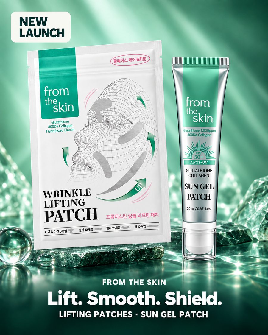 FROM THE SKIN launches at COCOMO: Wrinkle Lifting Patch 6 Sheets and Glutathione Collagen Sun Gel Patch 20ml