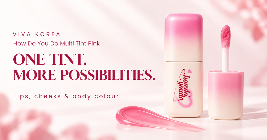 VIVA KOREA How Do You Do Multi Tint Pink in its new packaging for lips, cheeks and body colour