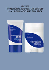 [ISNTREE] Hyaluronic Acid Watery Sun Gel SPF 50+ PA++++ 50ml | Airy Sun Stick SPF 50+ PA++++ 22g