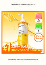 MA:NYO renewed Pure Soybean Cleansing Oil bottle with Olive Young 2025 awards and bestselling cleanser artwork