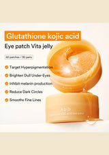 ABIB Glutathione Kojic Acid Eye Patch Vita Jelly 90g with 60 patches for brightening and fine lines