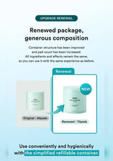 ABIB Green LHA Pore Pad renewed from 60 to 70 pads