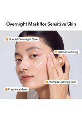 ABIB Rice Probiotics Overnight Mask application for sensitive skin from Olive Young