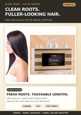 BLANC DUBU Groom Shampoo and Volume Booster for clean roots and fuller-looking hair