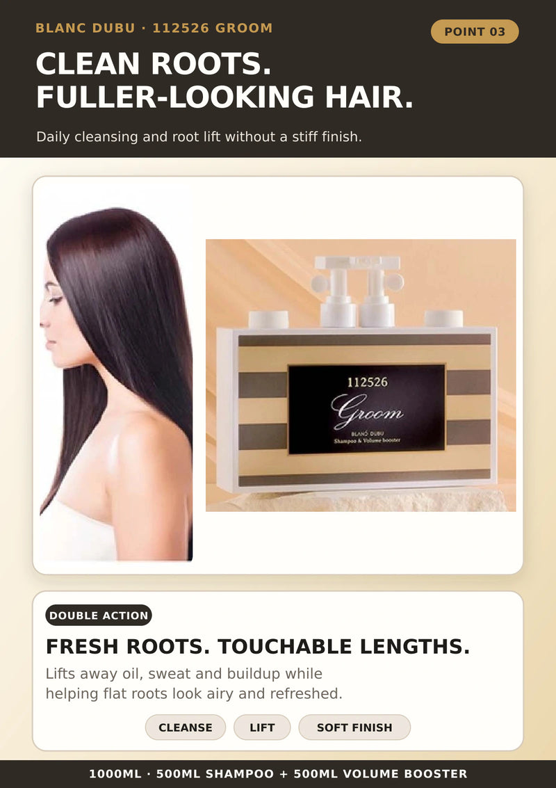 BLANC DUBU Groom Shampoo 1000ml 1+1 FREE | COCOMO