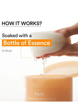 ABIB Dark Spot Pad soaked with 220ml bottle of essence