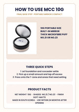 How to use MCC Perfect Finish Loose Powder 10g mirror compact