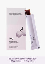 107 Aronia Vinegar Low Molecular Collagen Jelly — 14 sticks of 20g per box