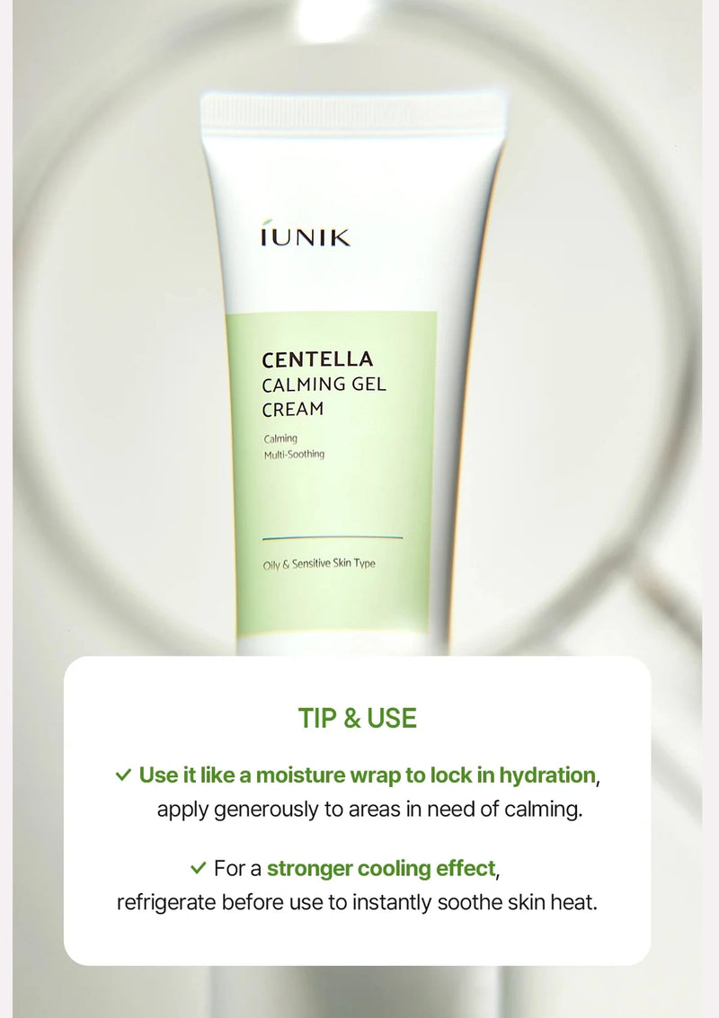 iUNIK Centella Calming Gel Cream – Lightweight Soothing Moisture