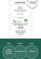 Clinical trial document with green accents and text on a white background