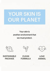 Sustainable and ethical branding message with icons and text on a white background