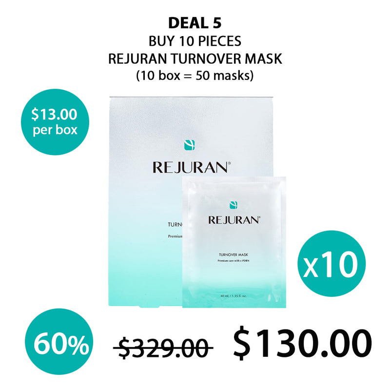[REJURAN] Turnover Mask (1 Box = 40ml x 5Masks)