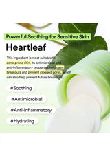 Heartleaf extract in ABIB Heartleaf Spot Pad for sensitive and acne prone skin