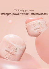 Two L'OREAL ASTER BALMS on a pink background with text about clinical proven effectiveness.