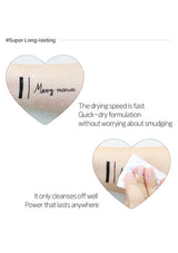 Heart-shaped product with text and a hand holding a tissue, on a white background.