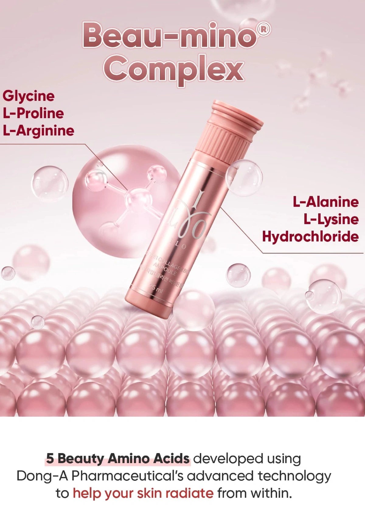 【新品未使用】T Hyaluron Boost Ampoule ピンク ILO Collagen Biotin Ampoule – Daily Collagen & Beauty Support – COCOMO