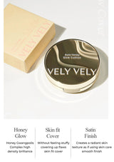  vely vely honey glow cushion skin fit cover and satin finish