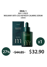 Molvany Arti-Cica Refresh Calming Serum with packaging on a white background