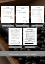 Collection of certificates and reports on a dark background