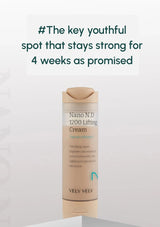 Vely Vely Nano N.D 1200 Lifting Cream bottle on a white background with promotional text.