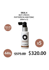 Promotional offer for Phytopecia hair tonic with a bottle and pricing details on a white background.