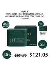 Promotional offer for Molvany skincare products with pricing and deal details.