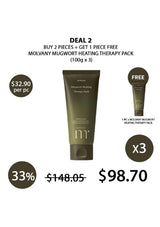 Molvany Mugwort Heating Therapy Pack with promotional offer on a white background