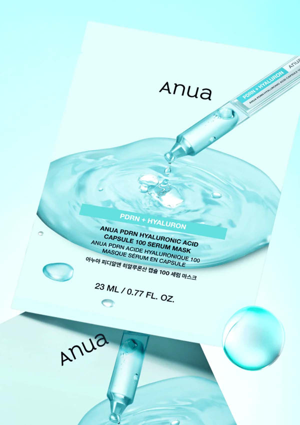 [ANUA] PDRN Hyaluron Capsule 100 Serum Mask (1 Box = 25ml x 10 Sheets)