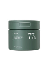 Green jar with 'Anua' branding and '77%' text on a white background