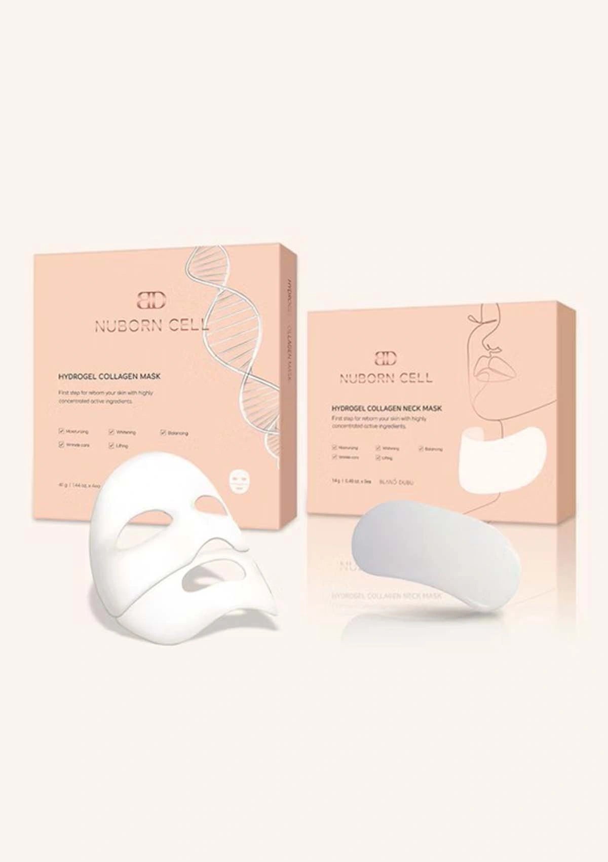 [BLANC DUBU] Nuborn Cell Hydrogel Collagen Face | Neck Mask