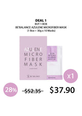 [BE'BALANCE] Azulene Microfiber Mask (1 Box = 30g x 10 Masks)